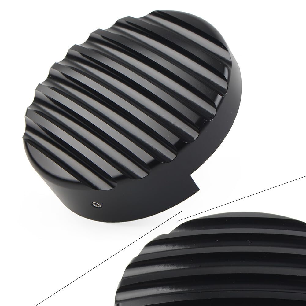 ya 6 8.14 1xCNC Derby Timing Timer Cover Horizontal Pattern for Harley XL883 2013+ Black B