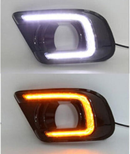 ya 2 8.15 A pair of front bumper LED daytime running lights and fog lights suitable for Dodge Journey 2012-14
