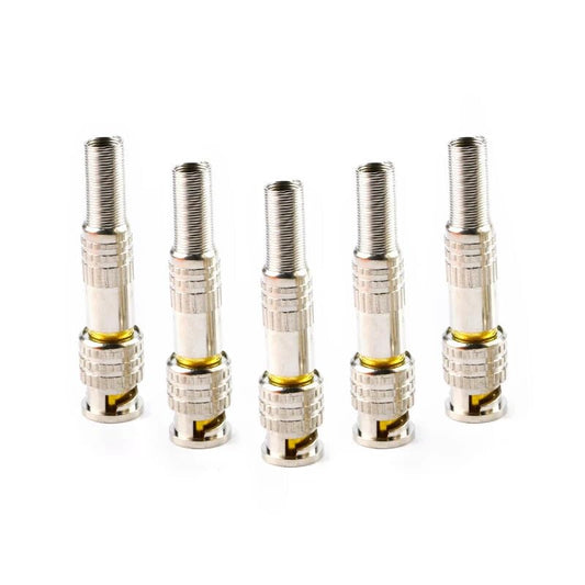 ya 16 10.20 baidi 2-Pack of BNC Male solderless 75-5 coaxial Cable connectors for CCTV Cameras