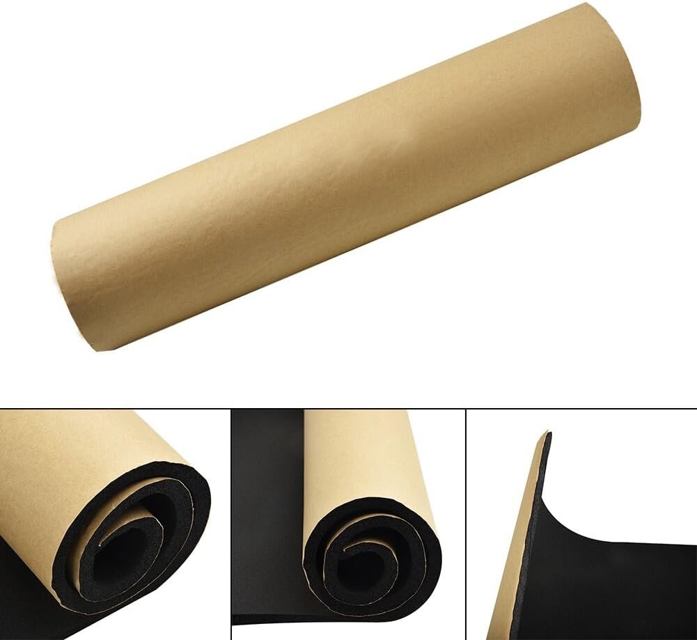 ya 14 9.20 zhengce 100*50cm Thick Car Auto Sound Deadening Sound Insulation Rubber Hose Foam 8-1