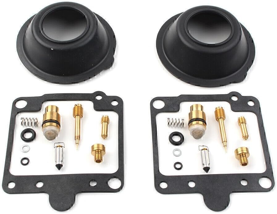 ya 2 8.15 2 Sets Carburetor Rebuild Kit Fit XV750 Virago 750 Plunger Diaphragm