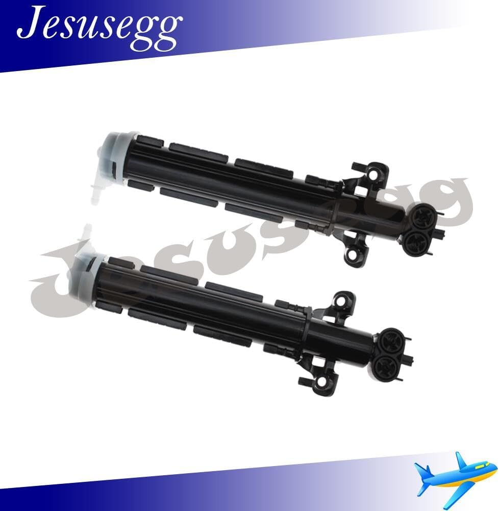 ya 9 10.24 2pcs Washer Fluid Jet- Headlight Cleaning 31391838 for Volvo S60 Mk2 Black RH+LH