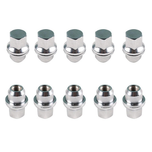 ya 5 8.10 10x Wheel Lug Nut Set 16mmX1.5 Fit for Land Rover for Range for Rover Discovery for Defender