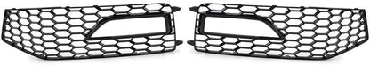 ya 9 10.24 Fit for Audi A4 B8.5 S4 RS4 2x Honeycomb Bumper Fog Light Grille Cover