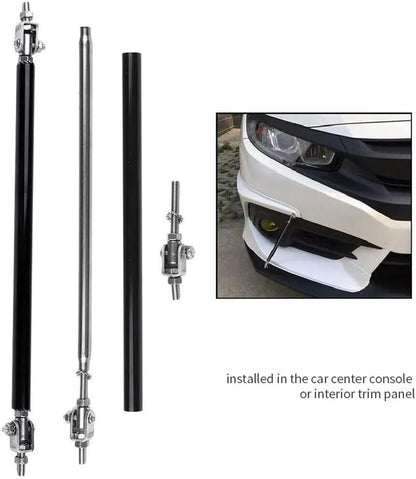 ya 10 9.16 baidi 2 Pieces Adjustable Black Front Bumper Lip Separator Strut Bar Support Bar Boiler -