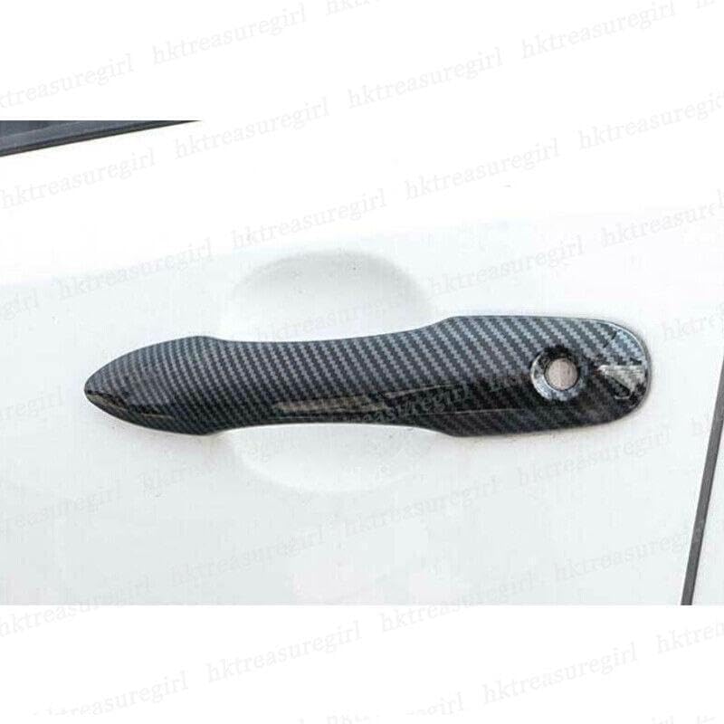 ya 2 8.15 Carbon Fiber Exterior Side Door Handle Cover for Toyota for Corolla Cross 2022-2024