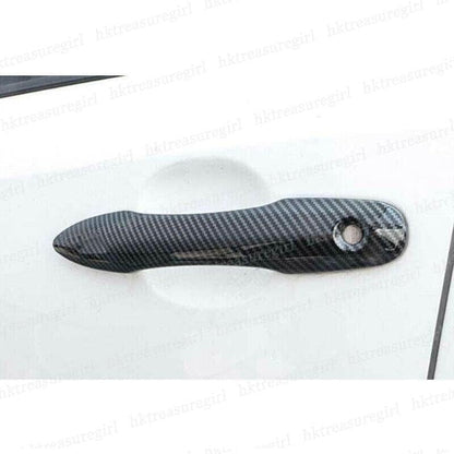 ya 2 8.15 Carbon Fiber Exterior Side Door Handle Cover for Toyota for Corolla Cross 2022-2024