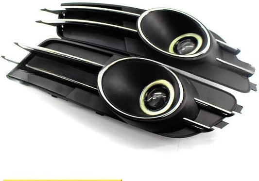 ya 4 8.8.2 Left&Right Lower Bumper Grille Grill Cover Fog Light Set for Audi A6 C7 2012-15