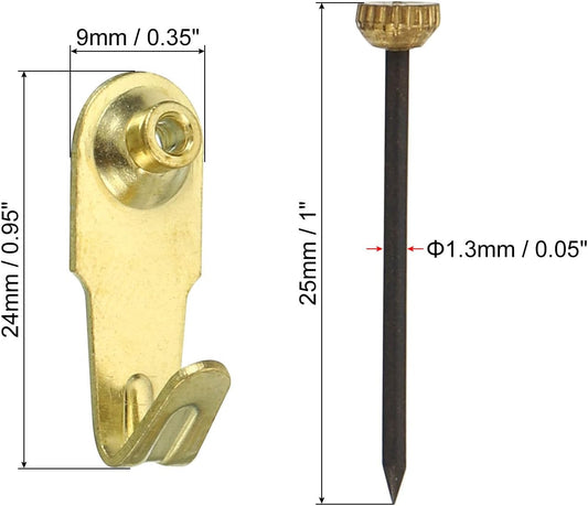 ya 26 10.21 baidi 30set 20 Lbs Picture Hangers Photo Wall Hanging Hooks Nails Picture Hanging Kit