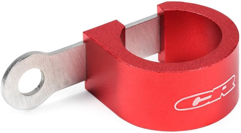 ya 23 10.7 baidi CNC Brake Hose Clamp Line Guide Red for Honda CR125R CR250R CR500R CR80R CR85R