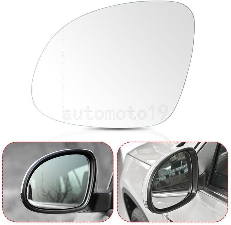 ya 11 9.14 baidiDriver Left Side Mirror Glass w/Backing Plate for 2009-2017 for VW for Tiguan 1.4L 2.0L