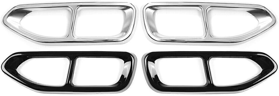 ya 4 8.14 for BMW 7 Series G11 G12 16-18 Rear Tail Muffler Exhaust Pipe Output Cover Trim