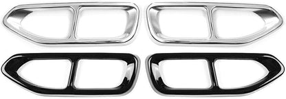 ya 4 8.14 for BMW 7 Series G11 G12 16-18 Rear Tail Muffler Exhaust Pipe Output Cover Trim