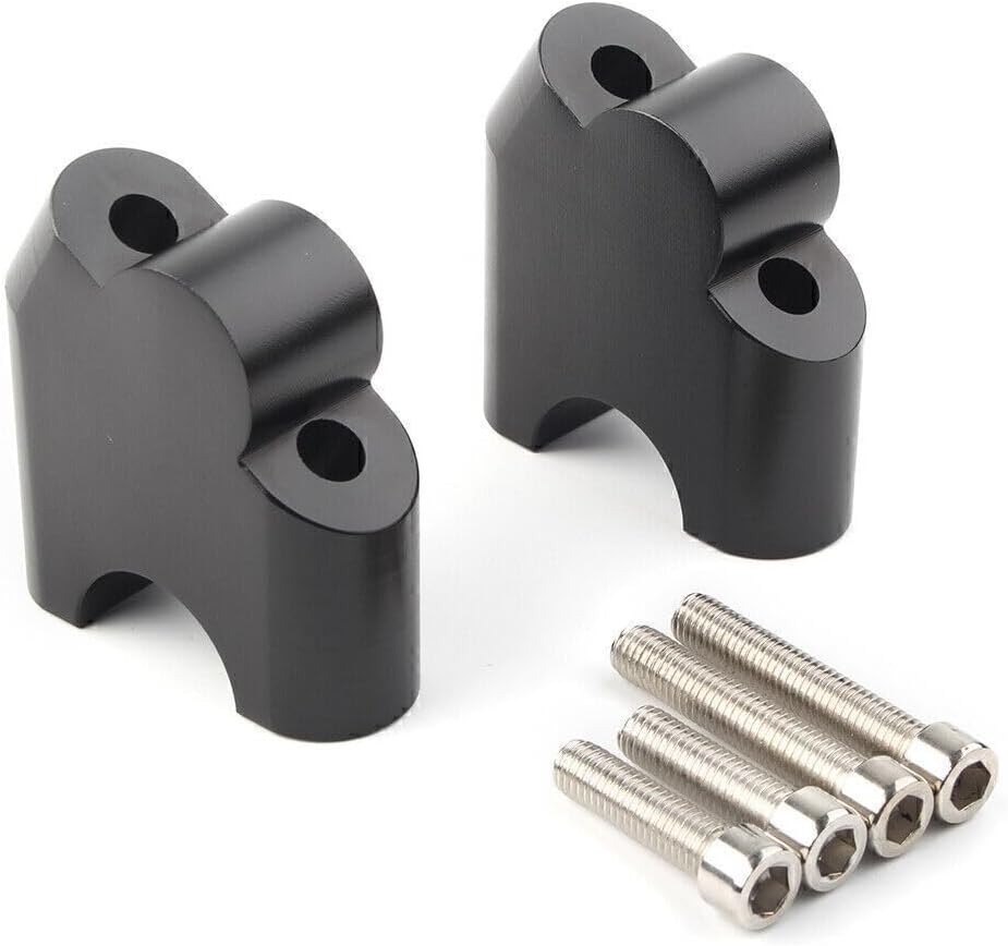 ya 6 8.14 for BMW F800R 2015-2017 2016 Black CNC Handlebar Bar Risers Mount Clamp Adapter