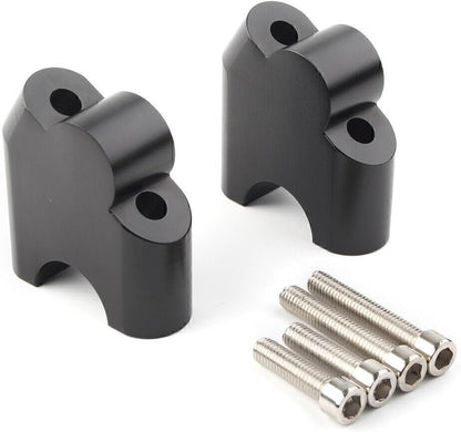ya 6 8.14 for BMW F800R 2015-2017 2016 Black CNC Handlebar Bar Risers Mount Clamp Adapter