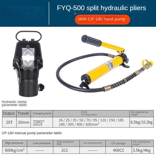 ya 28 10.13 baidi Portable Split Hydraulic Clamp CO-400 16-400mm2 Cable Lug Split Crimper-3