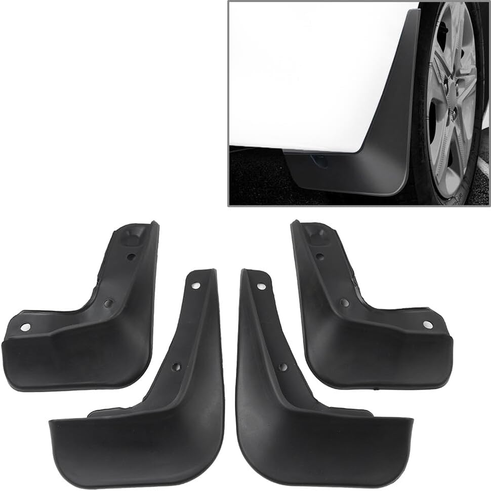 ya 4 8.10 Mud Guards Splash 4 Piece Front and Rear for 2008-2013 for Mitsubishi Lancer Sedan