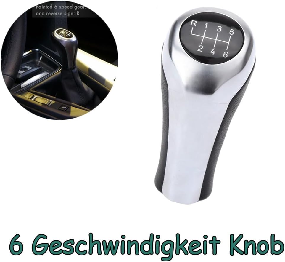 ya 4 8.24 baidi Shift Button Shift Lever Real Leather Lever 6 Gear Button for BMW 1 Series 3 5 Series 6 X3