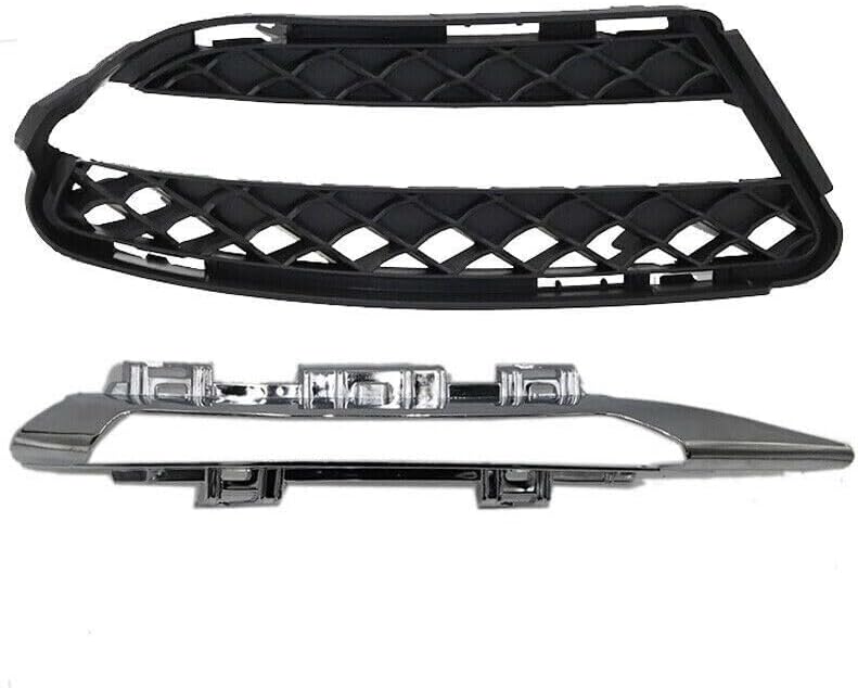ya 7 8.24 baidi 2x RH Front Fog Driving Light Grille Trim Fit for Mercedes-Benz S W221 2010-2013
