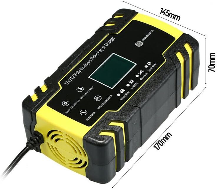 ya 6 8.14 Car Battery for Charger 12V 8A /24V 4A for Smart Fast Charging Tool EU Plug