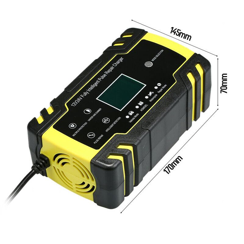 ya 6 8.24 baidi Car Battery for Charger 12/24V 8A Touch Screen Digital LCD Display Pulse Repair Tool