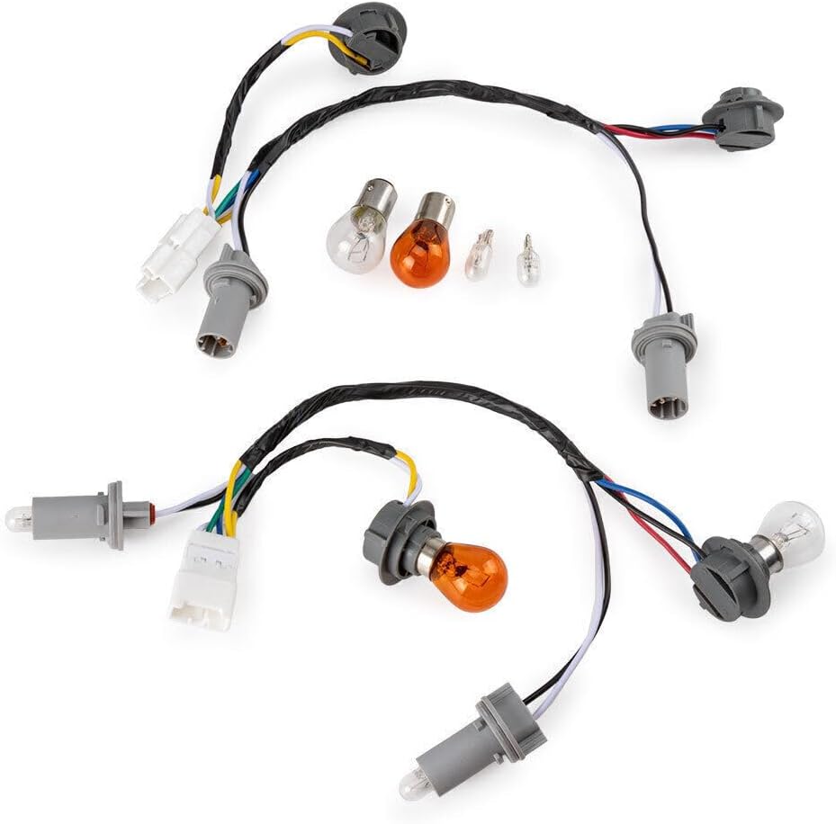ya 4 8.10 2Pcs Rear Taillight Lamp Socket & Wiring Harness for Hyundai Sonata 2011-2014