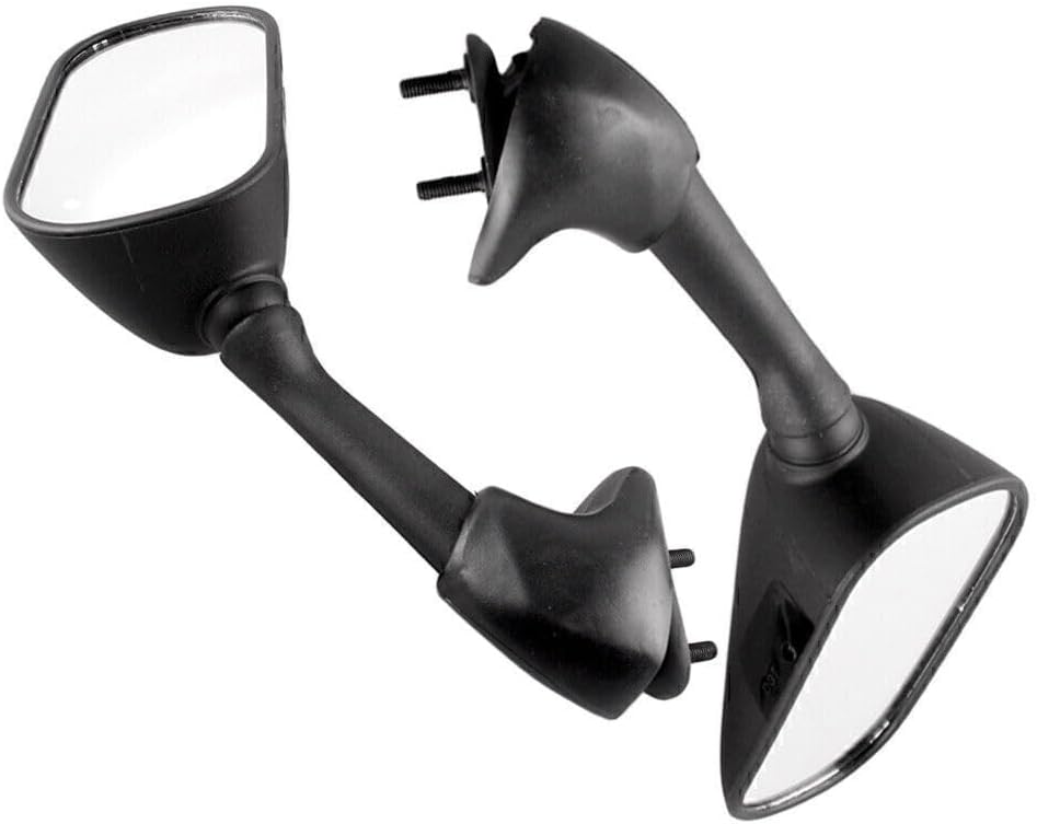 ya 2 8.15 Black ABS Pair Motorbike Rear Wing Rearview Mirror Fit for Yamaha YZF R6 2001 2002