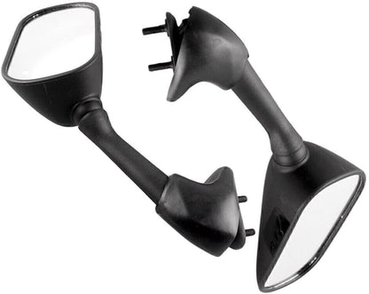 ya 2 8.15 Black ABS Pair Motorbike Rear Wing Rearview Mirror Fit for Yamaha YZF R6 2001 2002