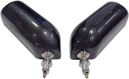 ya 11 9.14 baidi2 pieces of car for MAN ual adjustment retro F1 style blue side mirrors carbon fiber appearance -