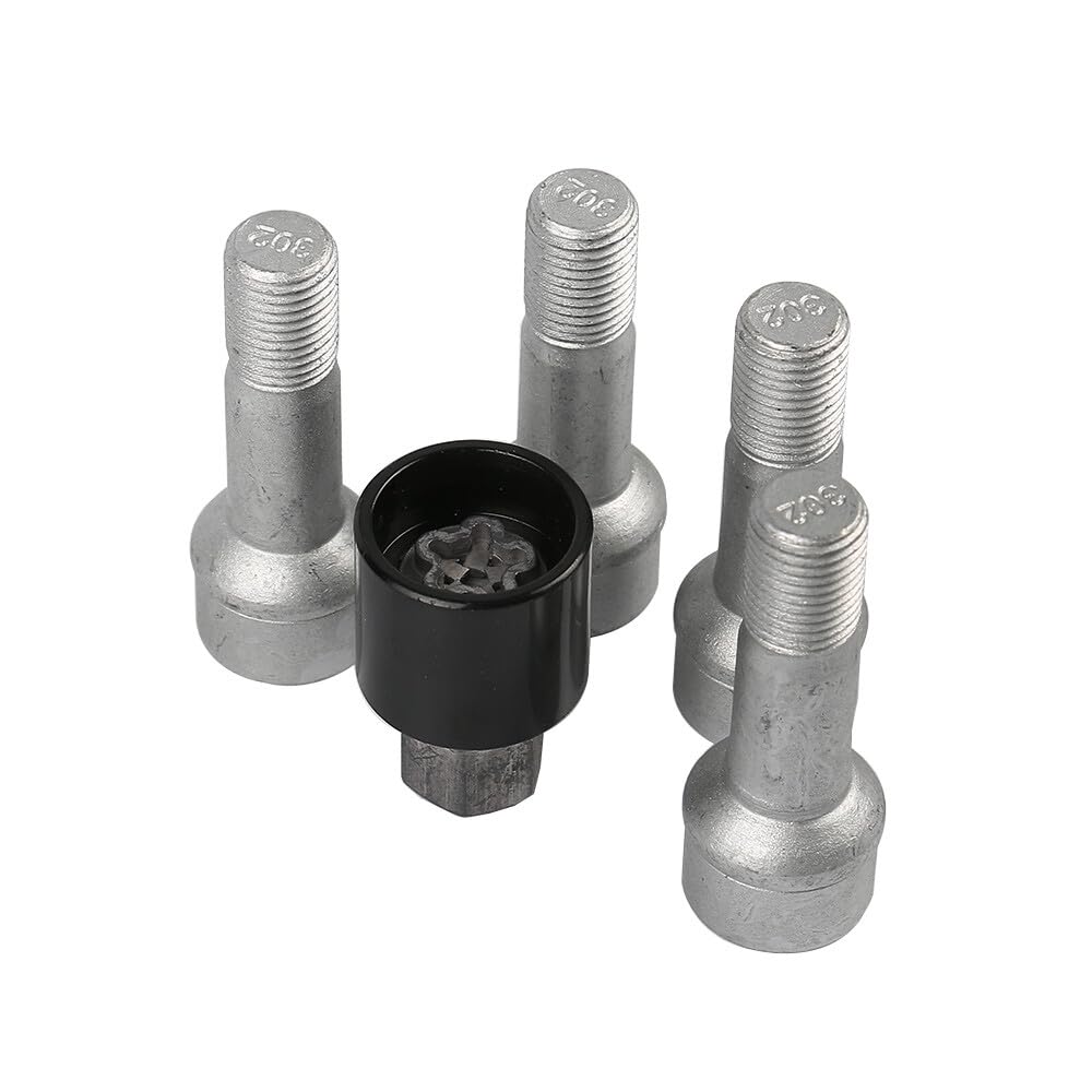 ya 5 8.10 5pcs A0019901707 M14x1.5x45 Wheel Set Studs Lugs Long Safety Bolts Fits for Mercedes