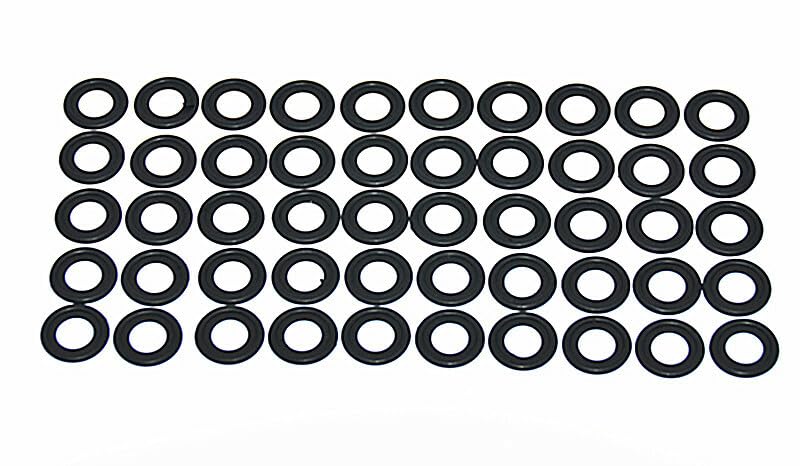 ya 5 8.10 50Pcs Oil Drain Plug Gasket Seal Rubber Black 3536966 for Saturn Chevy GM