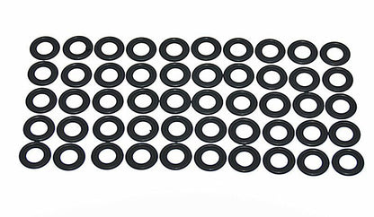 ya 5 8.10 50Pcs Oil Drain Plug Gasket Seal Rubber Black 3536966 for Saturn Chevy GM