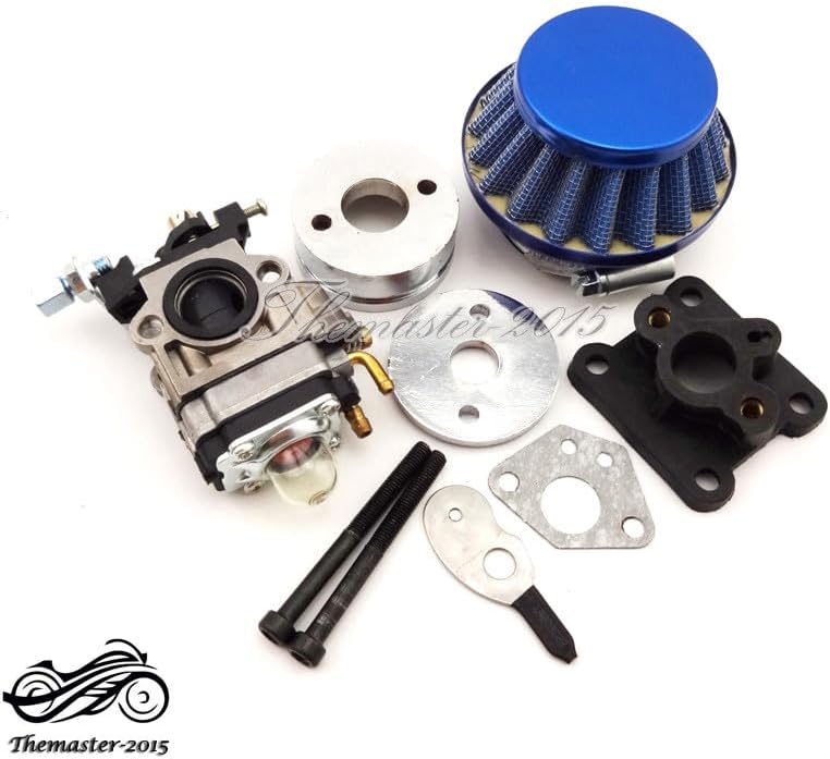 ya 6 8.24 baidi Racing Carburetor Air Filter Stack 2 Stroke 47cc 49cc Pocket Bike for Mini Moto ATV