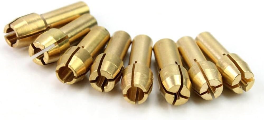 ya 26 10.21 baidi 8PCS Collet Rotary Tools Collet Hand Tool Electric Grinding Copper Chuck