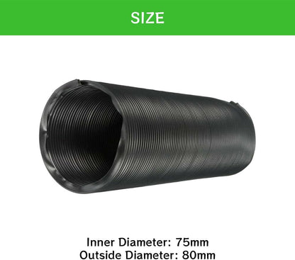 ya 10 9.16 baidi Cold Air Intake Pipe Inlet Hose Tube Duct Increase Car Engine & Filter Air Flow-