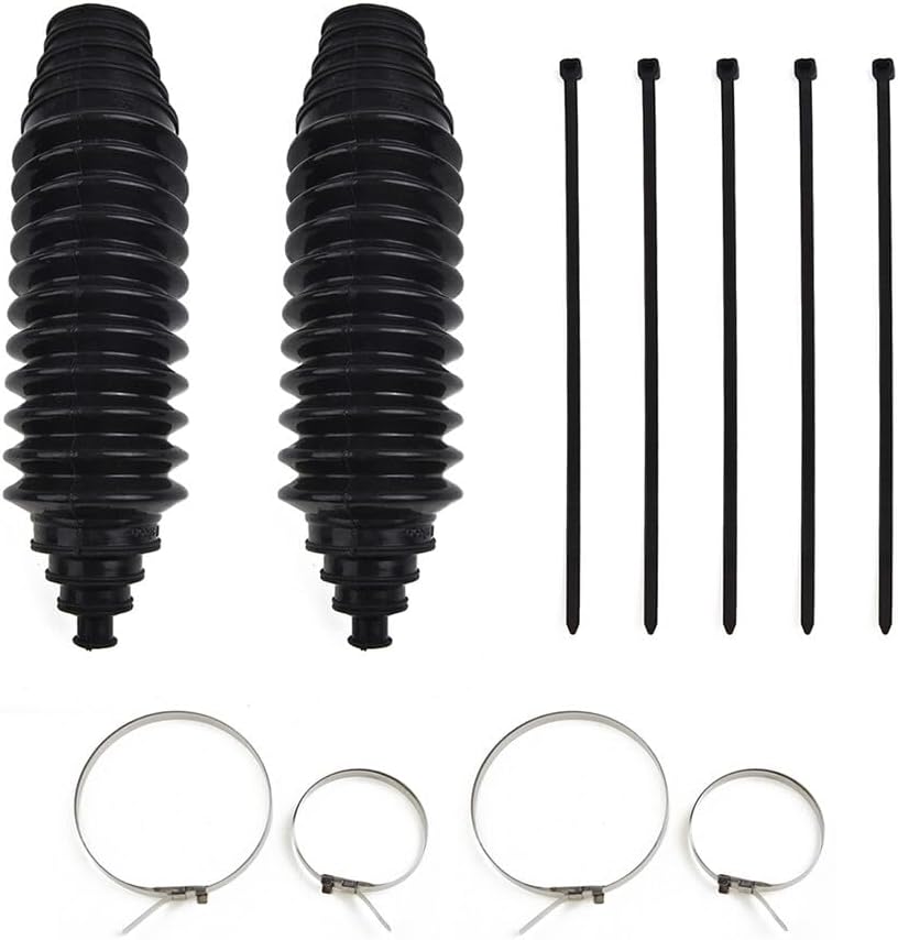 ya 4 8.10 Silicone Rack Pinion Steering Gaiter Pinion Boots+Cable Ties+Clamp Kit