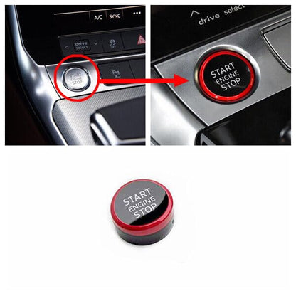 ya 6 8.24 baidi Red Start Stop Switch Button Protective Cover 4K1905217 for Audi A6 C8 S6 A72019-2022