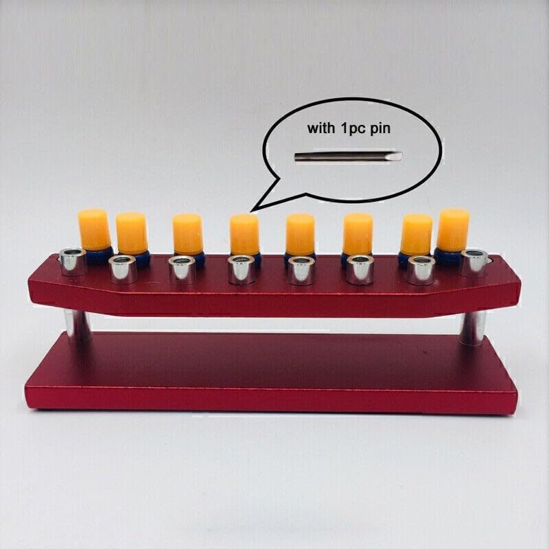 ya 26 10.21 baidi 8Pcs Screwdriver + Metal Base Stand Slotted Cross Screwdrivers Watch Repair Tool