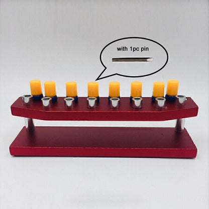 ya 26 10.21 baidi 8Pcs Screwdriver + Metal Base Stand Slotted Cross Screwdrivers Watch Repair Tool