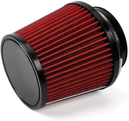 ya 13 9.15 baidi 4inch 100mm Red High Flow Inlet Cold Air Intake Cone Replacement Dry Air Filter