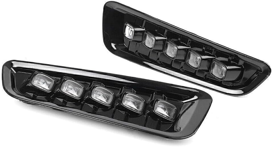 ya 14 9.20 zhengce 2 pieces of car LED daytime fog lights DRL suitable for 2016-18 17 for Ford-1