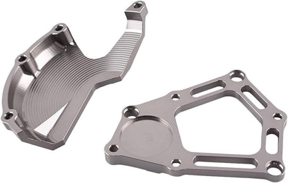 ya 2 8.15 Engine Stator Starter Cover Slider Protector Set for BMW S1000RR 2009-2014 Grey