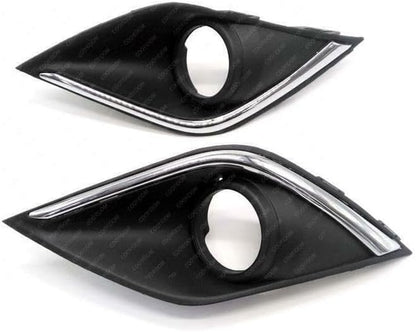 ya 2 8.15 A pair of chrome plated cover f for Ram es for front bumper fog lights suitable for Mitsubishi Outlander 2016-18