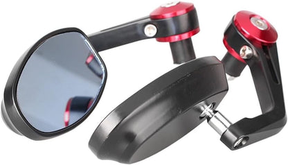 ya 2 8.15 7/8 Handle Bar End Rearview Mirrors fit for Harley-Davidson Models Universal po