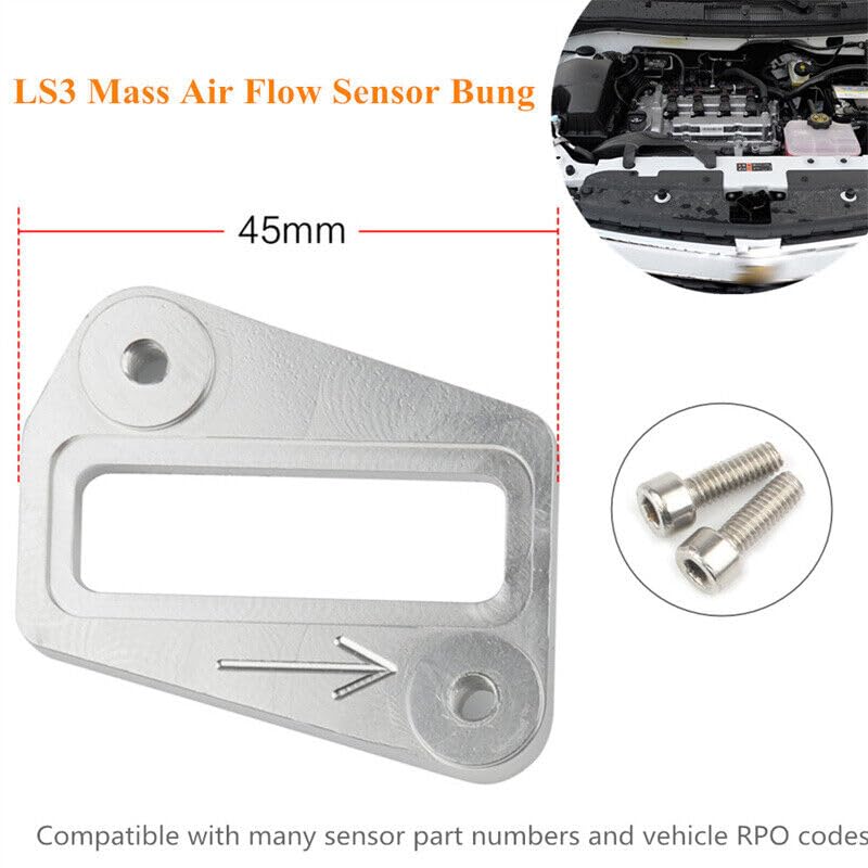 ya 4 8.10 Suitable for LS3 LS7 LSX MAF Mass Airflow Sensor Bung LS Billet Boss Installation Welding Flange