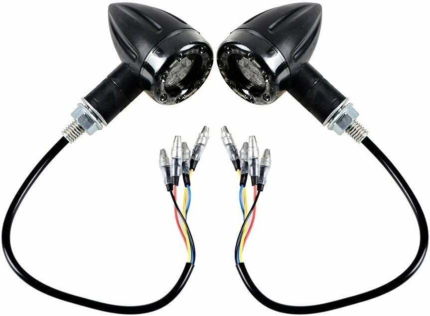 ya 11 9.14 zhengce 4x Universal Motorcycle LED Amber Lamp Rear Turn Signal Brake lights Indica