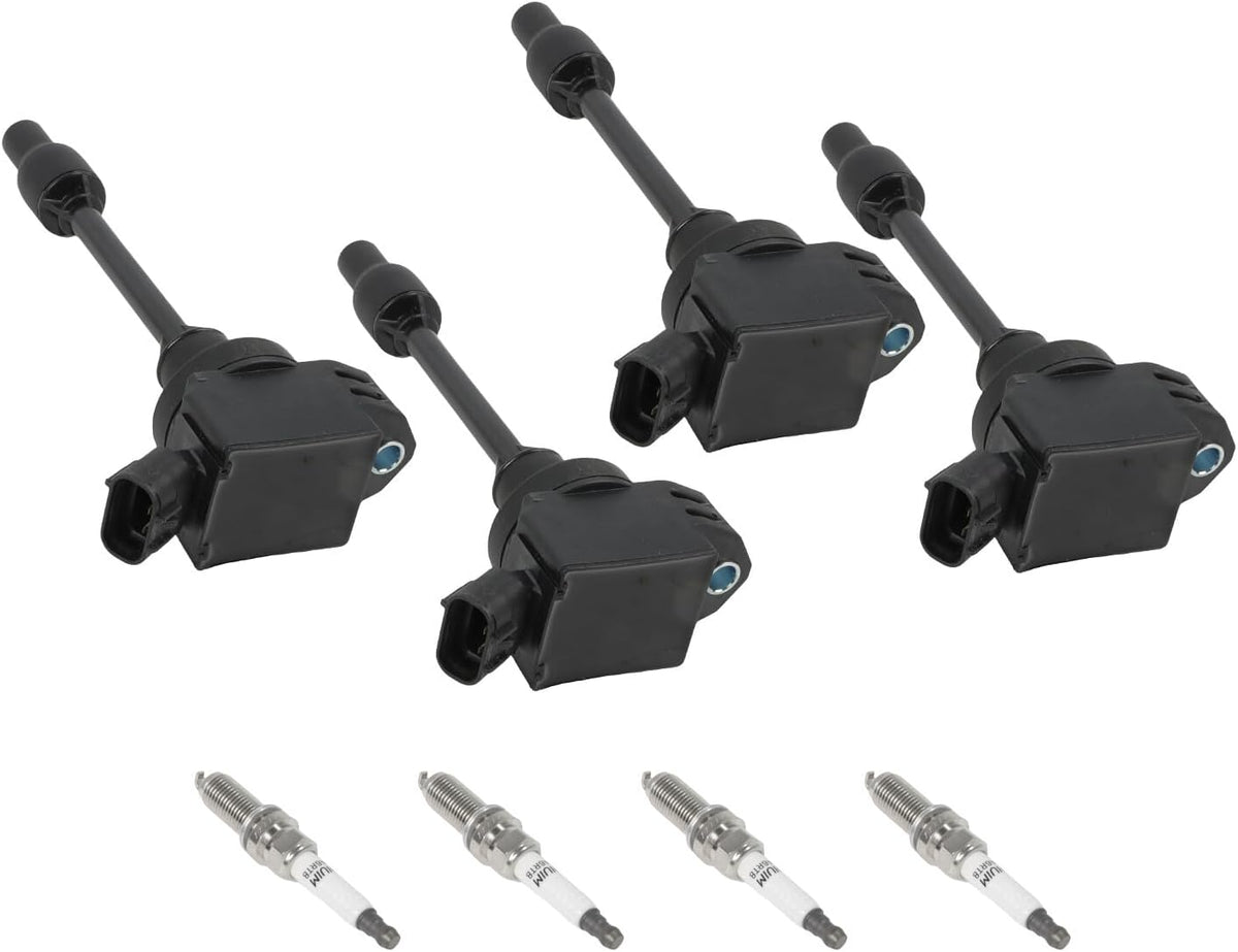 ya 9 10.24 UF848 4pcs Ignition Coils+ Iridium Spark Plugs for Toyota Camry 2018-2020 96210
