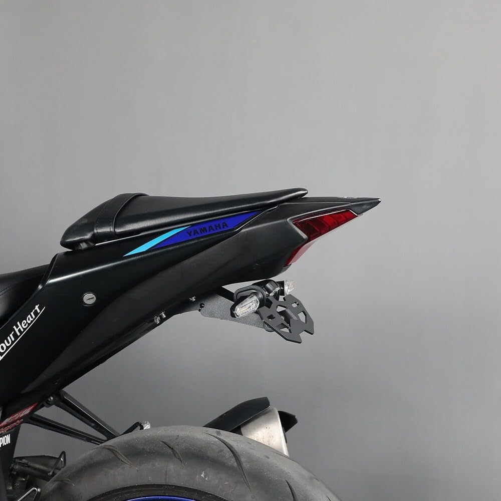 ya 13 9.15 baidi Fender Eliminator Rear Tail Tidy License Plate Holder w/Light for Yamaha MT-03