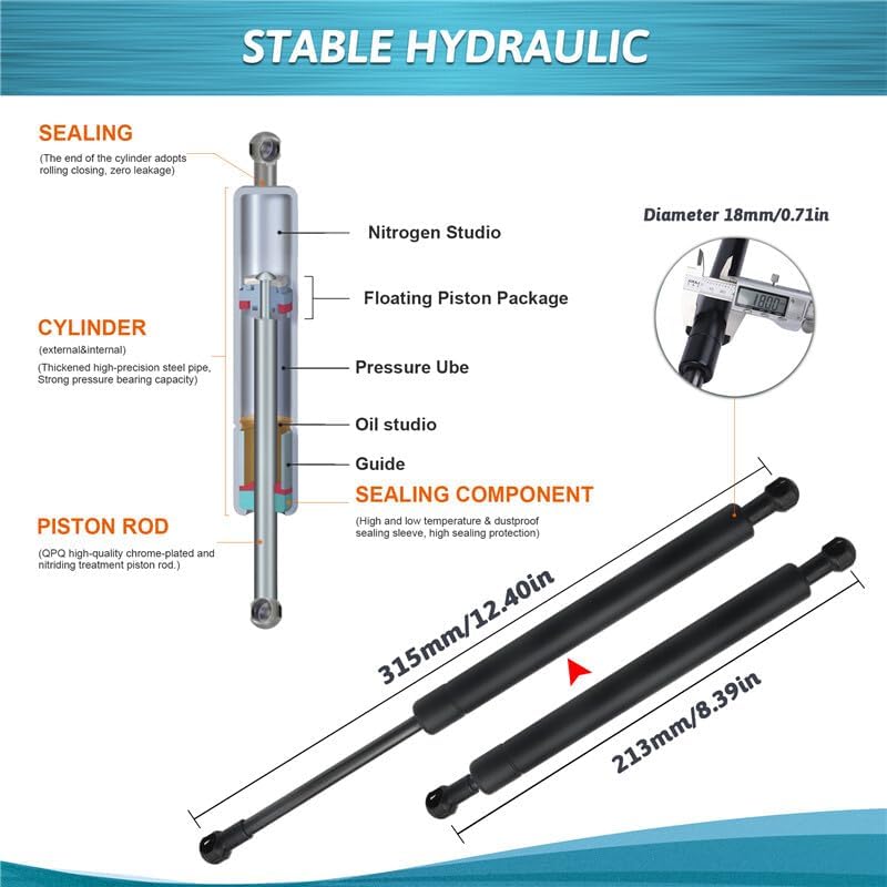 ya 10 9.16 baidi 2X for Lexus GS350 GS430 GS450h 2005-2012 Rear Trunk Struts Tailgate Supports