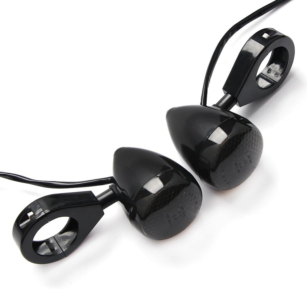 ya 4 8.10 4x 39mm 20 LED Turn Signal Turn Signal Lamp Fork Skull For Harley Bobber Chooper